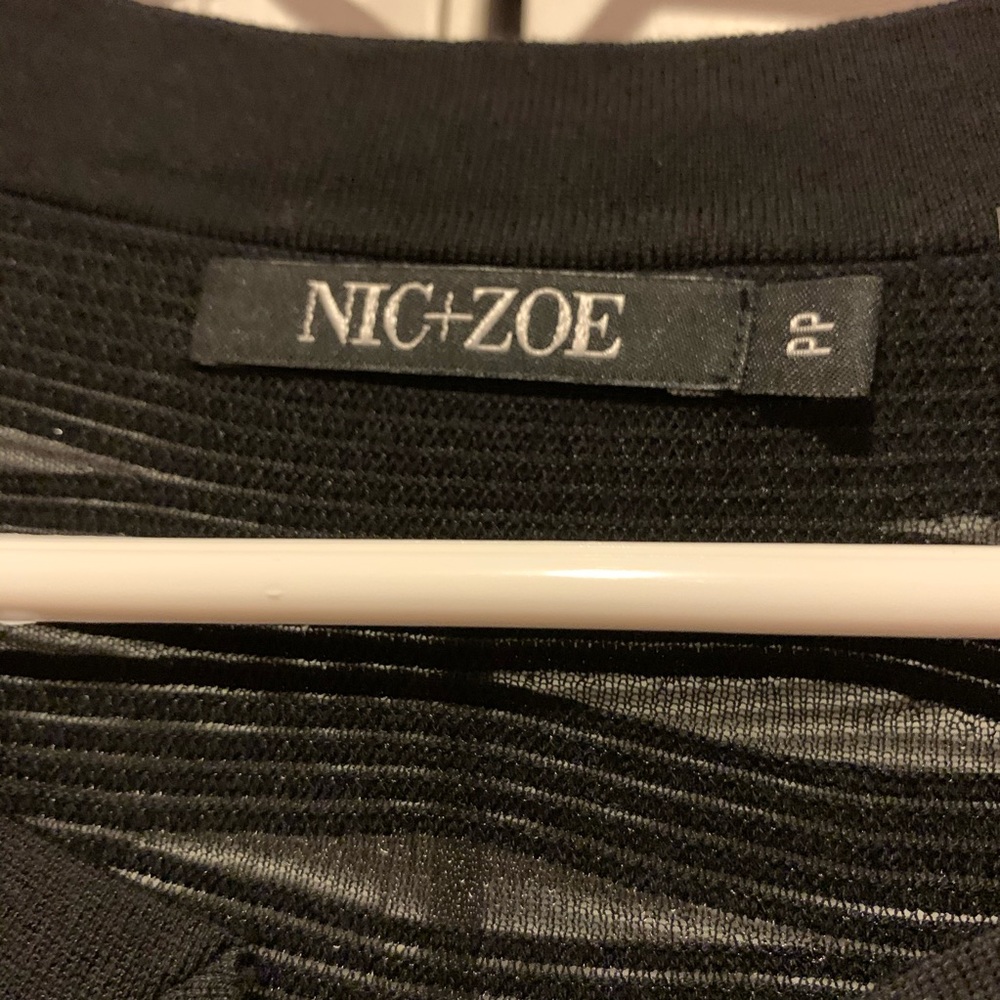 NWT Nic+Zoe Black Cardigan - Size PP - Picture 4 of 5